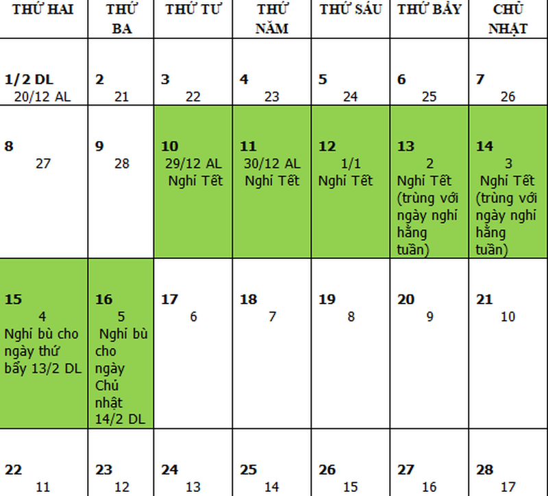 Lịch nghỉ tết, lễ năm 2021  - ảnh 1