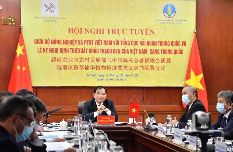 Việt Nam - Trung Quốc ký Nghị định thư xuất khẩu thạch đen - ảnh 1