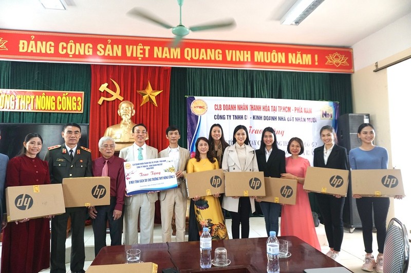Tốp 3 Hoa hậu Việt Nam 2020 về Thanh Hóa trao tặng 3 căn nhà - ảnh 1