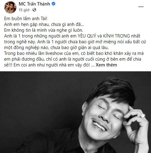 Trấn Thành, Midu, Ngân Khánh, Vân Sơn nhớ nghệ sĩ Chí Tài - ảnh 1