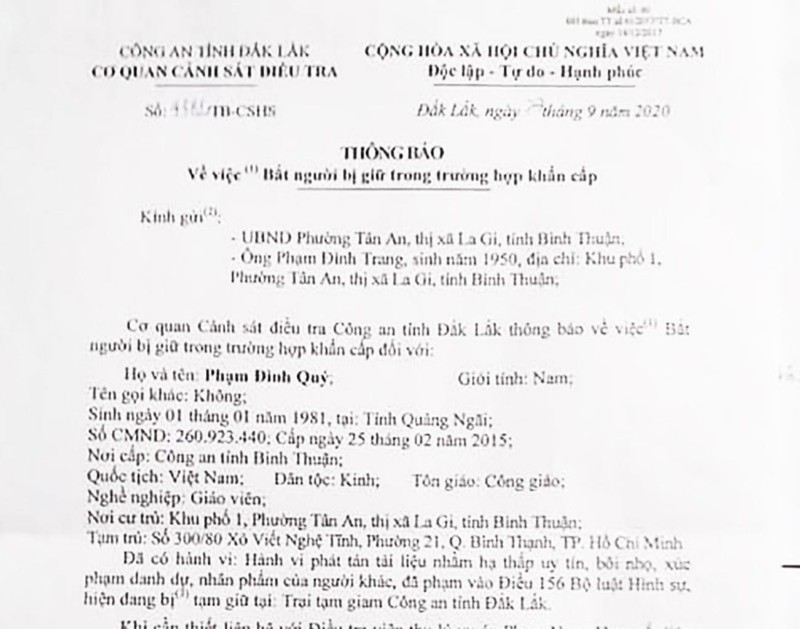 Pháp lý vụ bắt giữ Tiến sĩ Phạm Đình Quý - ảnh 2
