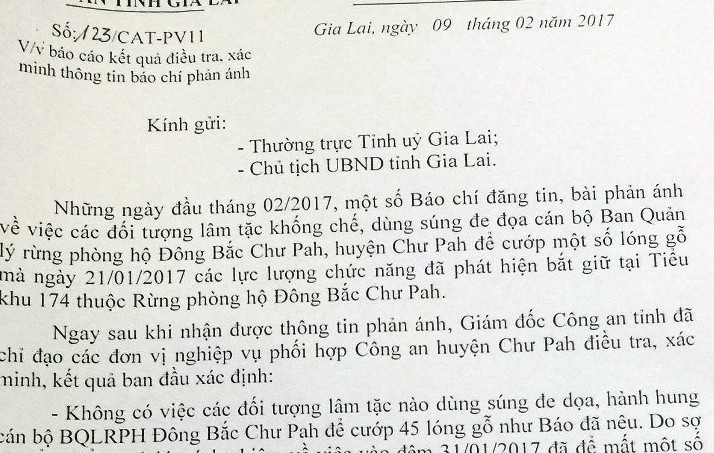 Bảo vệ rừng dựng chuyện 20 lâm tặc tấn công, cướp gỗ - ảnh 1