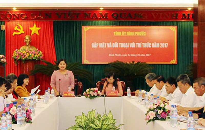 Tỉnh ủy Bình Phước đối thoại với trí thức - ảnh 1