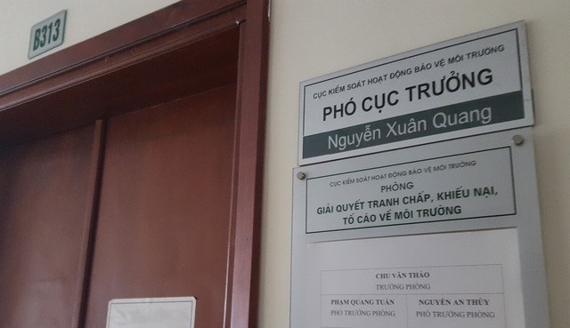 Ông Nguyễn Xuân Quang được Tổng cục Môi trường ưu ái khi bổ nhiệm giữ chức Phó cục trưởng Cục Kiểm soát hoạt động bảo vệ môi trường vào năm 2016.