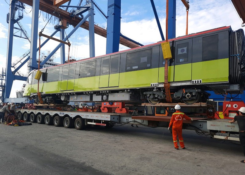 Metro Nhổn - Ga Hà Nội đón thêm đoàn tàu thứ 5  - ảnh 1