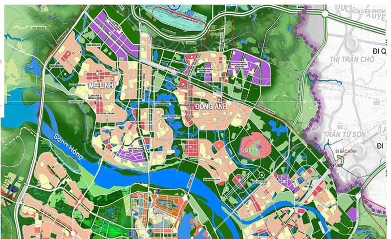 Hà Nội nghiên cứu lập chuỗi đô thị phía Bắc sông Hồng và trục vành đai 4 - ảnh 1