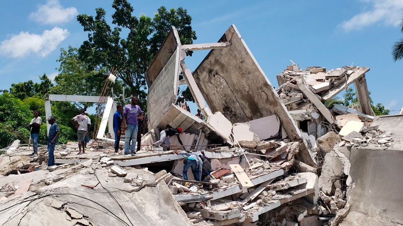304 người chết, 1.800 người bị thương trong động đất 7,2 độ Richter ở Haiti  - ảnh 1