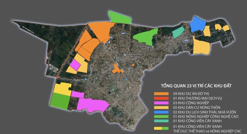 21 nhà đầu tư 'dòm ngó' 23 khu đất khủng ở Hóc Môn - ảnh 1
