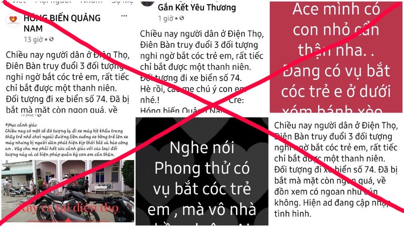Quảng Nam: Thực hư vụ 'bắt cóc trẻ em' mà mạng xã hội đồn thổi - ảnh 1