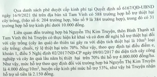 Vụ hỗ trợ thiệt hại mưa bão 2.000 đồng: Kiểm điểm từ huyện đến xã - ảnh 3