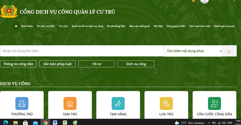 Chi tiết thủ tục đăng ký thường trú online tại nhà - ảnh 1