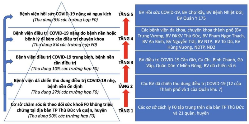 Điều chỉnh mô hình điều trị F0 tháp 5 tầng để tử vong ít nhất - ảnh 2