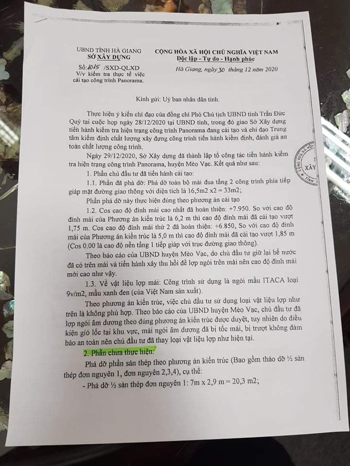 Panorama trên Mã Pì Lèng không tuân thủ phương án kiến trúc - ảnh 2