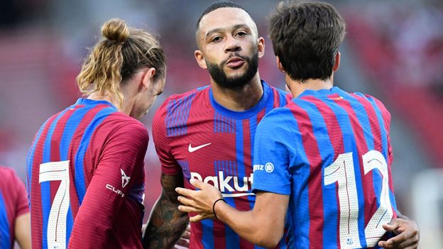 Tân binh Depay tiếp tục ghi bàn trong chiến thắng 3 sao của Barca - ảnh 1