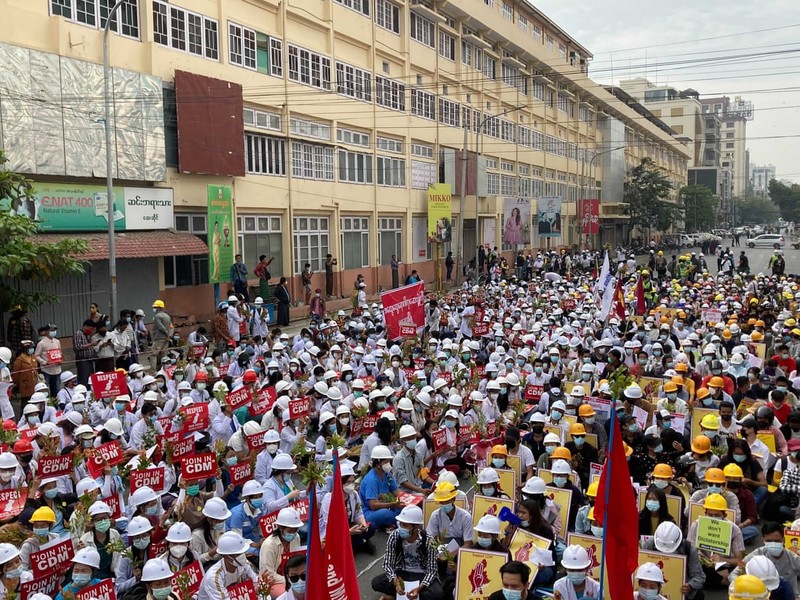 Myanmar: Quân đội doạ dùng vũ lực nếu nổ ra tổng đình công  - ảnh 1