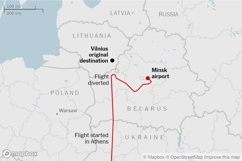 Mỹ, EU tố Belarus 'bắt cóc' máy bay dân dụng, dọa trừng phạt - ảnh 2