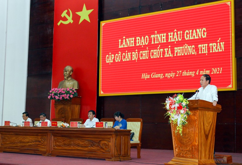 Bí thư Hậu Giang gặp gỡ cán bộ chủ chốt ở cơ sở - ảnh 2