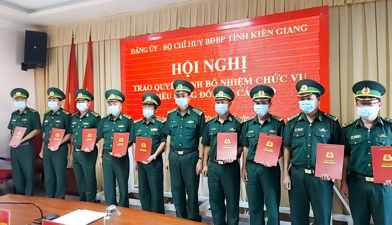 Biên phòng Kiên Giang bổ nhiệm nhiều cán bộ chủ chốt - ảnh 1