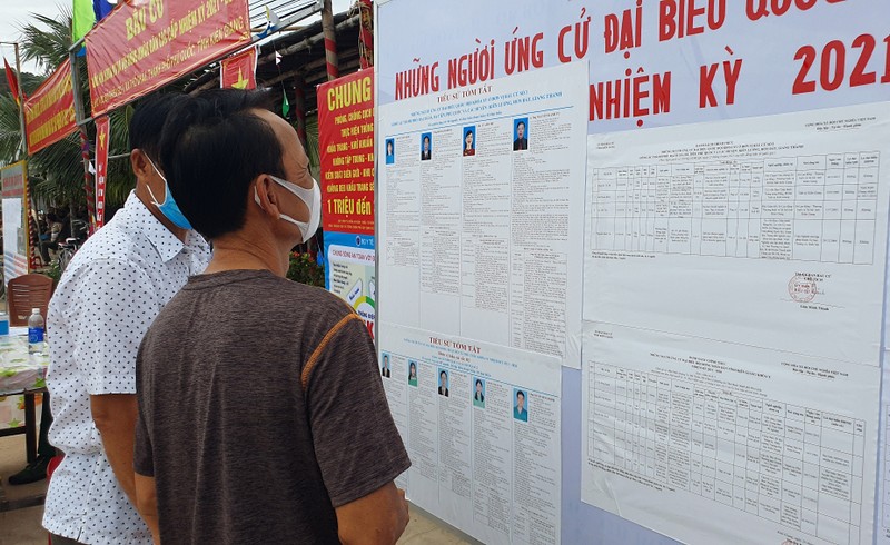Hình ảnh cử tri xã đảo Thổ Châu bầu cử sớm trong ngày 21-5 - ảnh 4