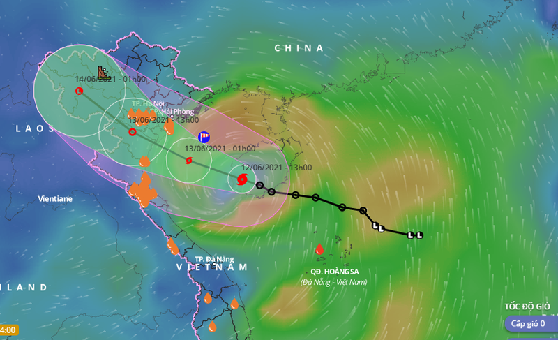 Đêm nay, tâm bão KOGUMA sẽ nằm ở vùng biển từ Hải Phòng đến Nghệ An - ảnh 1