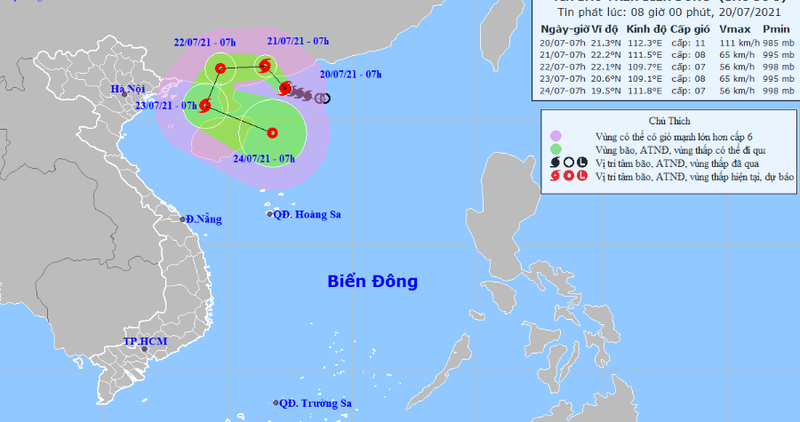 Bão số 3 đổi hướng liên tục, ít khả năng ảnh hưởng trực tiếp đến đất liền - ảnh 1