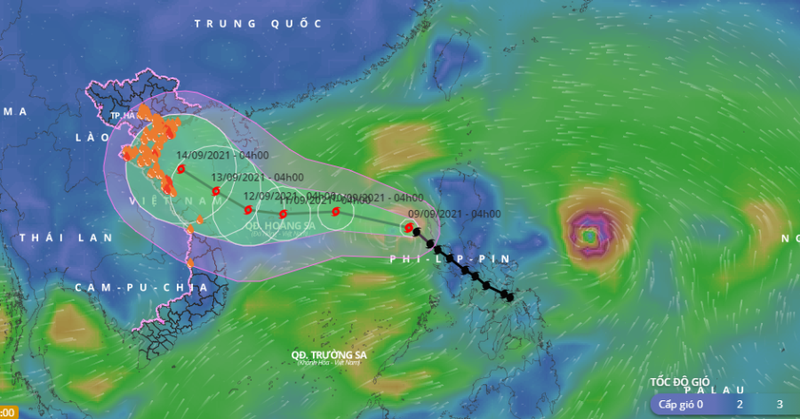 Bão Conson đã vào Biển Đông, quần đảo Hoàng Sa gió giật cấp 13 rất nguy hiểm - ảnh 1