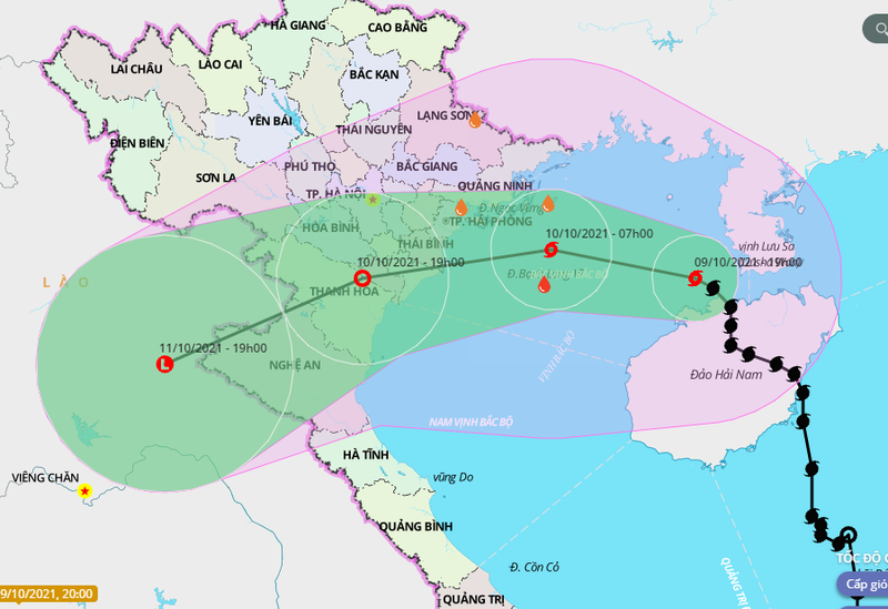 Bão số 7 đã vào Vịnh Bắc bộ, ngày mai phát tin bão số 8 - ảnh 1