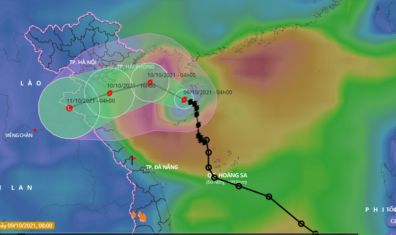 24 giờ tới, bão số 7 đi vào Vịnh Bắc bộ - ảnh 1