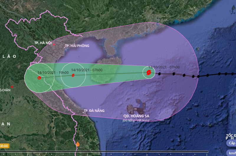 Bão số 8 giật cấp 14 đang cách quần đảo Hoàng Sa 260 km - ảnh 1