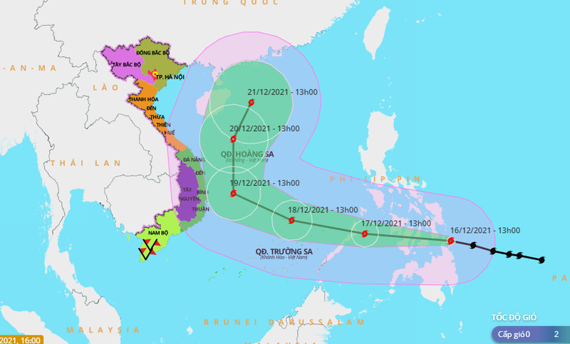 Siêu bão RAI: Cơn bão hiếm gặp, bán kính gió mạnh đến 300 km - ảnh 2