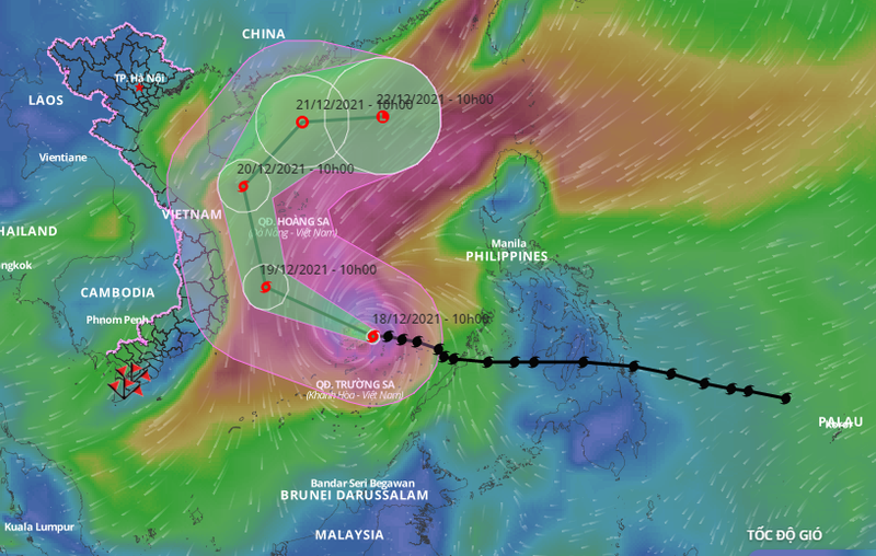 Vì sao bão số 9 có hướng đi kỳ dị, chạy dọc bờ biển rồi ngoặc ra ngoài - ảnh 1