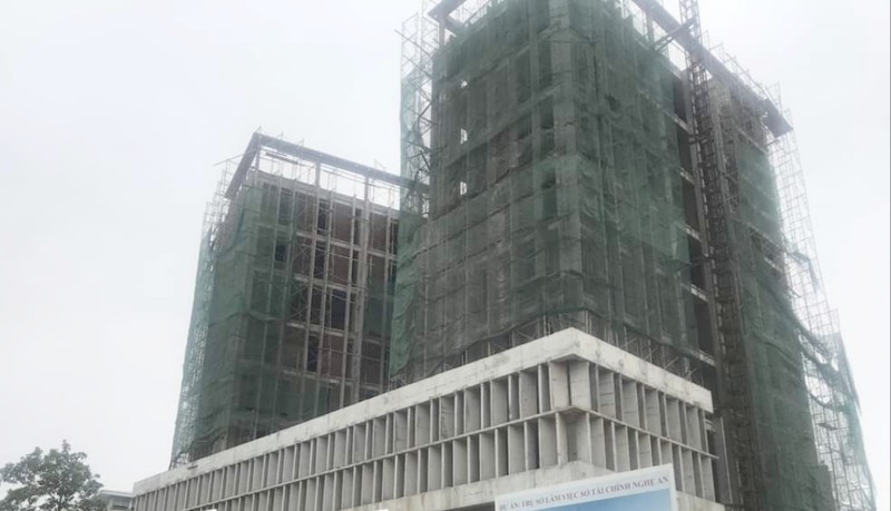  Tai nạn tại công trình xây dựng Sở Tài chính tỉnh Nghệ An - ảnh 1