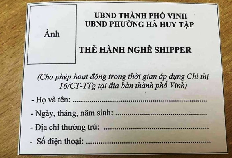 TP Vinh cấp thẻ đi chợ cho dân, giấy đi đường cho cán bộ, shipper - ảnh 3