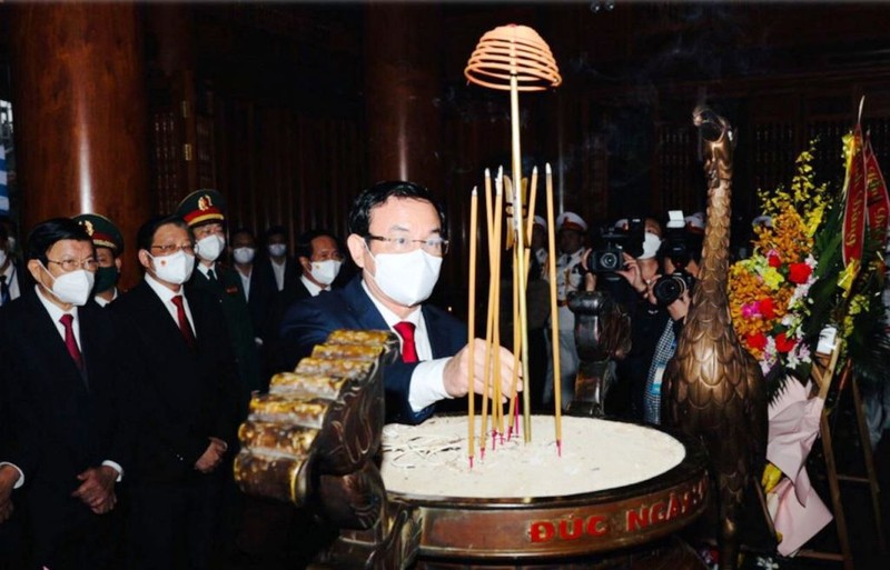 Chủ tịch nước dự lễ kỷ niệm 60 năm ngày Bác Hồ về thăm quê lần thứ 2 - ảnh 4