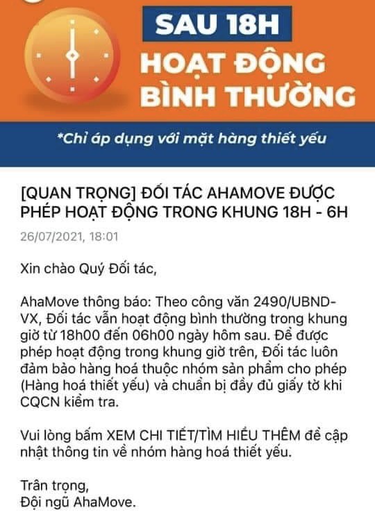 Các hãng giao hàng công nghệ ngưng sau 18 giờ, 1 hãng vẫn chạy - ảnh 1