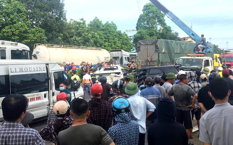 Tai nạn liên hoàn trên quốc lộ 1A qua Thanh Hóa, 1 người tử vong - ảnh 1