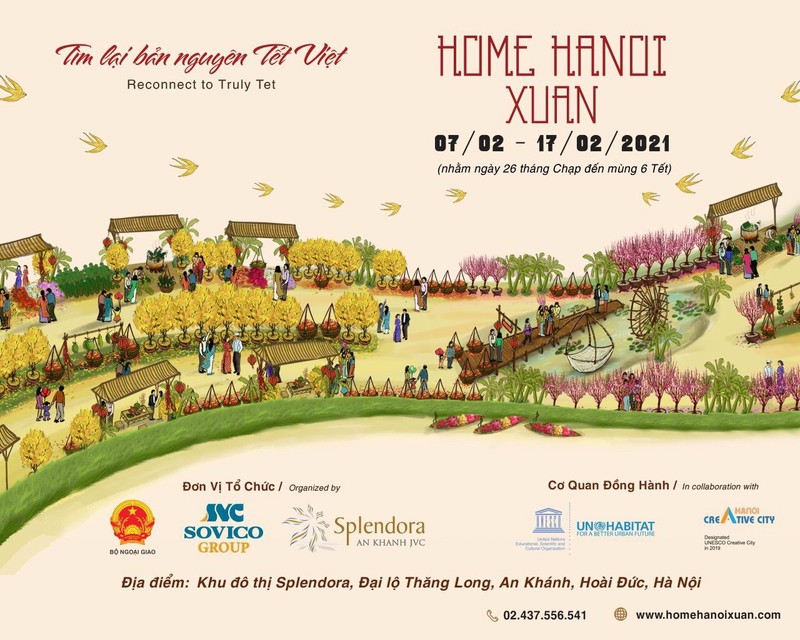 Đường hoa Home Hanoi Xuan 2021 sắp xuất hiện tại Hà Nội    - ảnh 1