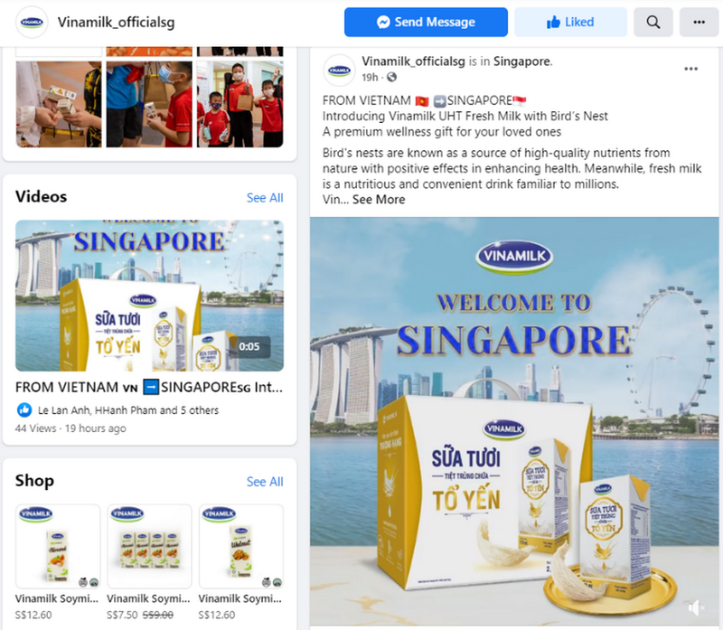 Sữa tươi chứa tổ yến Vinamilk lần đầu xuất sang Singapore - ảnh 5