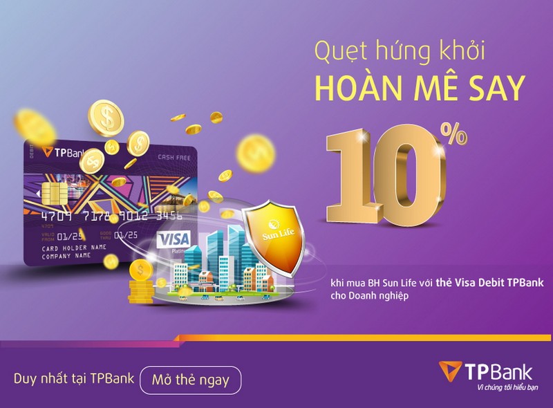 Ưu đãi thanh toán phí bảo hiểm SunLife bằng thẻ ghi nợ quốc tế - ảnh 1