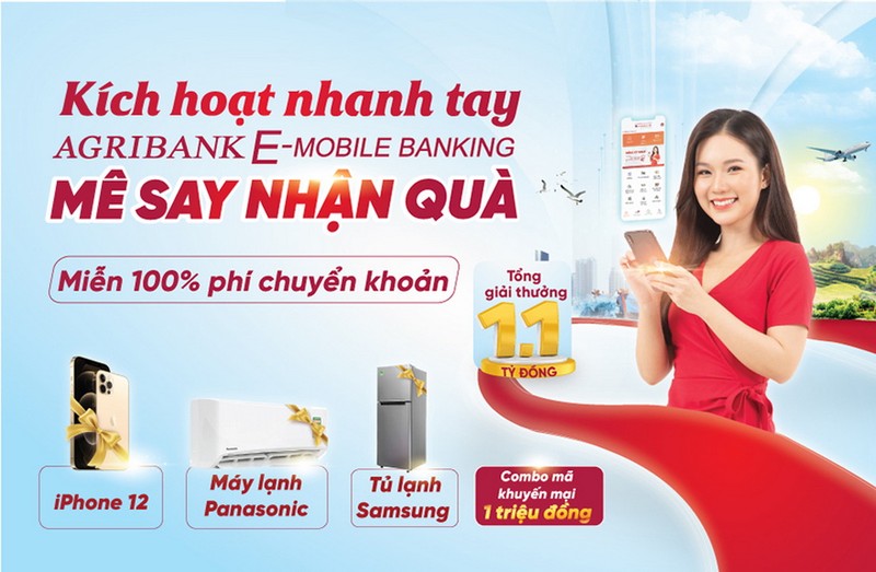 Quà tặng hấp dẫn cùng ứng dụng Agribank E-Mobile Banking - ảnh 1