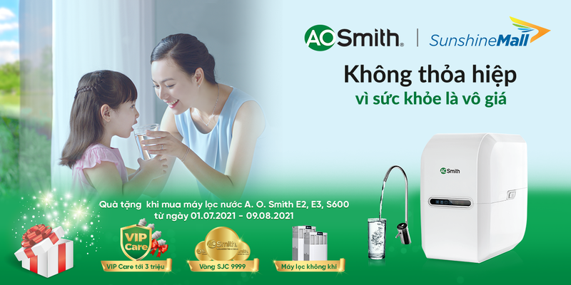 Ưu đãi tháng 7 cùng sự hợp tác của Sunshine Mall và A.O.Smith - ảnh 2