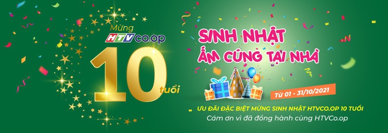 Mừng HTVCo.op 10 tuổi, sinh nhật ấm cúng tại nhà - ảnh 1