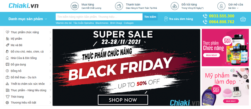 Black Friday Chiaki.vn sale off 50% thực phẩm bảo vệ sức khỏe - ảnh 2