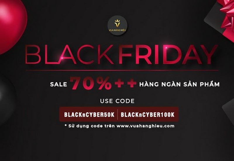 Sale Black Friday giảm giá ‘sốc’ đến 70% trên Vua Hàng Hiệu  ​ - ảnh 1