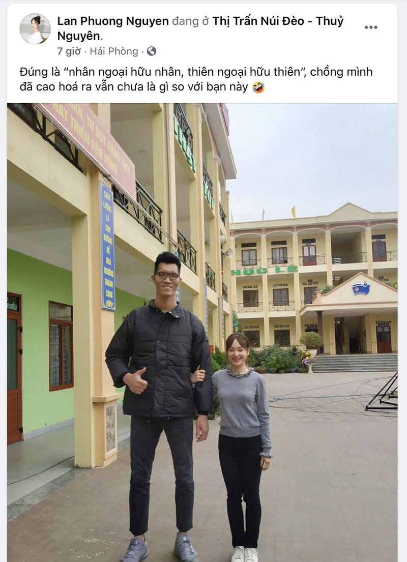 Việt Hương ngước nhìn chiều cao 2m2 của Trần Ngọc Tú - ảnh 5