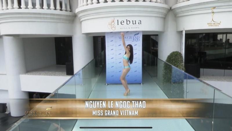 Á hậu Ngọc Thảo trình diễn bikini tại Miss Grand International - ảnh 1