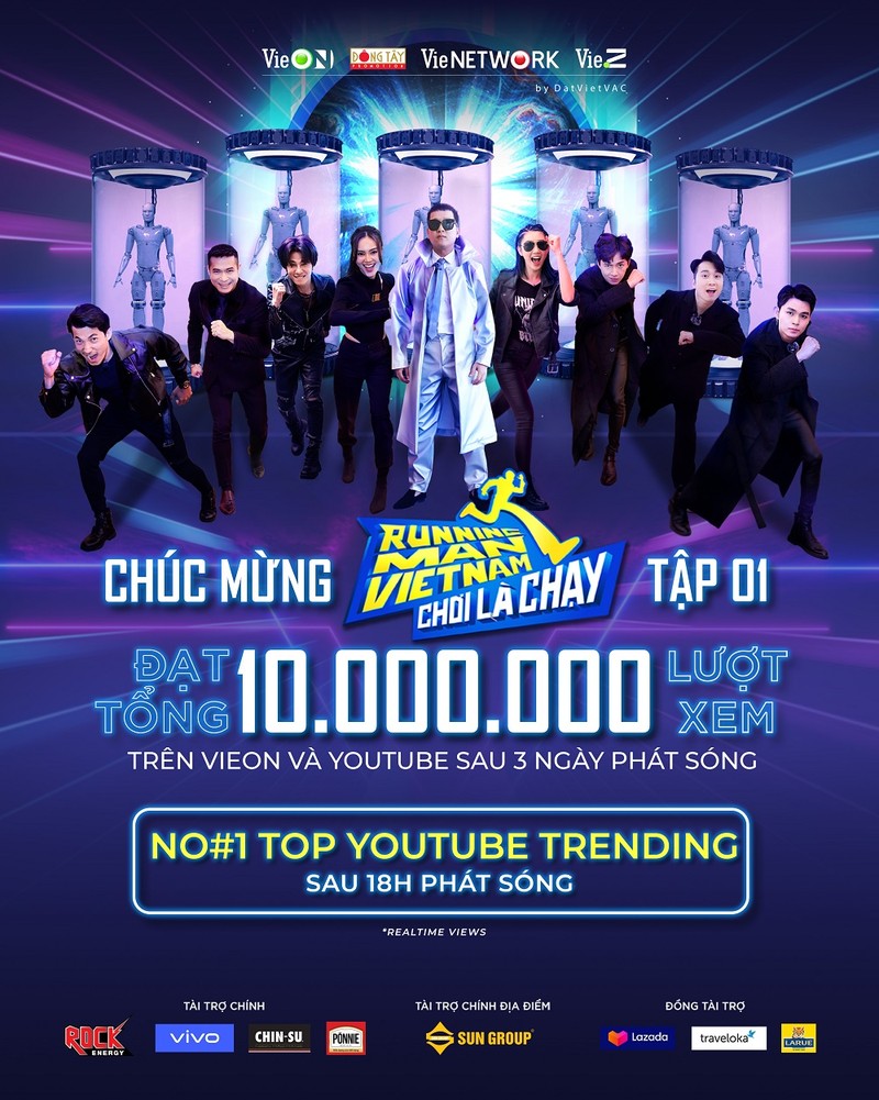 Tập 1 Running Man Vietnam - Chơi Là Chạy đạt tốp 1 trending Youtube - ảnh 1