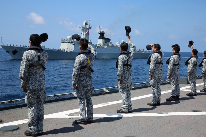 Hải quân Trung Quốc và Singapore tiến hành tập trận chung  - ảnh 1