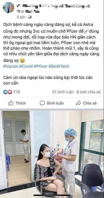 Cô gái khoe nhờ ông ngoại được tiêm vaccine COVID-19: Giám đốc BV nói gì? - ảnh 1