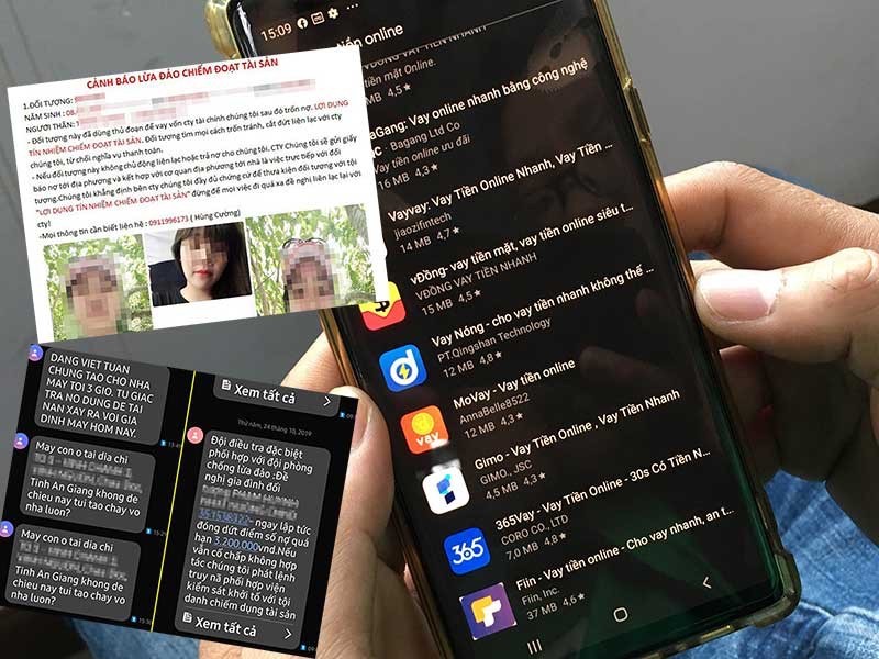 Đường dây người Trung Quốc tổ chức cho vay lãi nặng qua app - ảnh 1